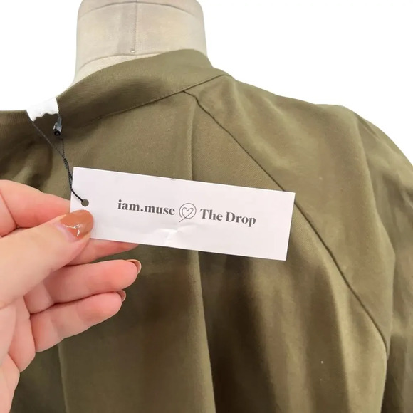 The Drop iam.muse Martini‎ Olive Romper Zip Front Plus Size 5X - Picture 10 of 13